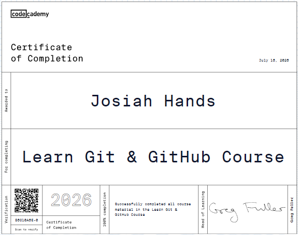 certificate of completion